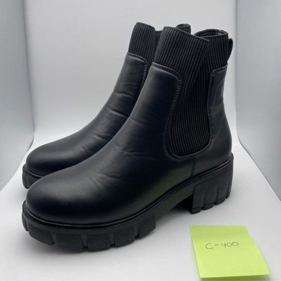 CUSHIONAIRE Women's STRETCH slip on Chelsea boot BLACK 7.5 - Picture 2 of 6